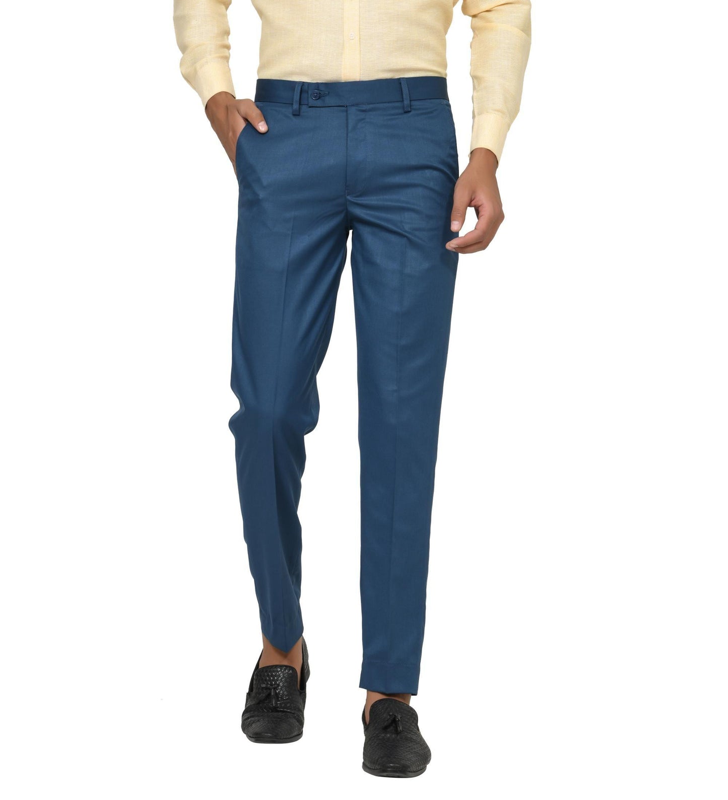 Mens Poly Viscose Formal Trousers