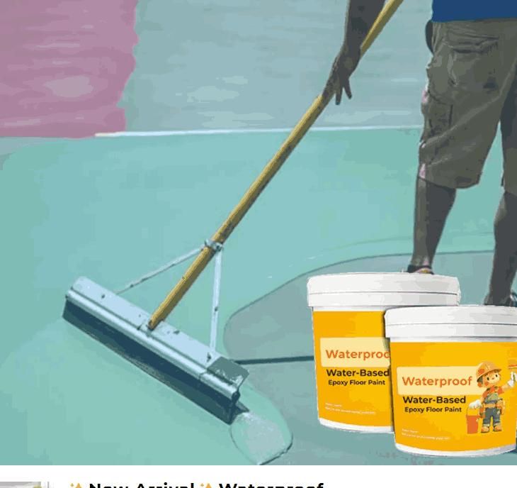 Waterproof Water-Based Epoxy Floor Paint 300ML (Pack of 2)