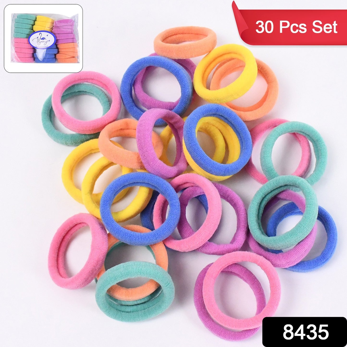 Mini Hair Ties Mini Hairlines Mini Hairbands (30 Pcs Set)